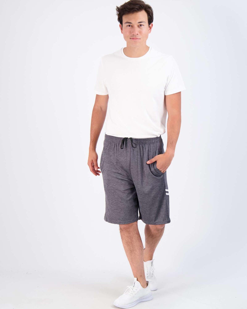 REALESSENTIALS Real Essentials Menâ€™s 5 Pack: 9" Dry-Fit Shorts â€“ Athletic Gym, Workout, Basketball, Running, Casual Lounge Active Pockets, Set 8, M - Image 5